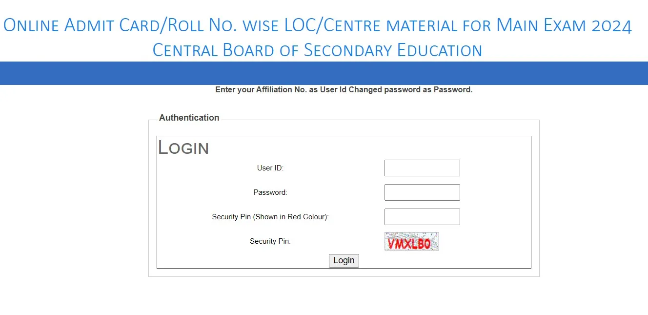 cbse admit cards 